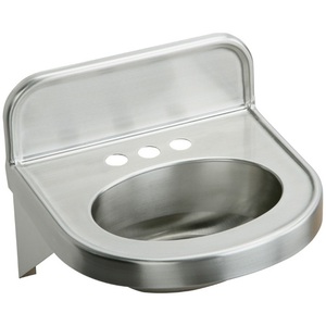 EELV1817CS3 Wall Hung Bathroom Sink - Stainless Steel