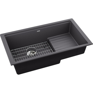 EELXUDB3620BGCH0 Quartz Luxe White/Color Undermount - Single Bowl Kitchen Sink - Charcoal EELXUDB3620BGCH0 Quartz Luxe White/Color Undermount - Single Bowl Kitchen Sink - Charcoal