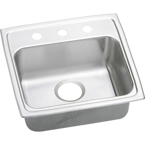 ELRADQ1918651 Lustertone Stainless Steel Single Bowl Kitchen Sink - Lustrous Satin