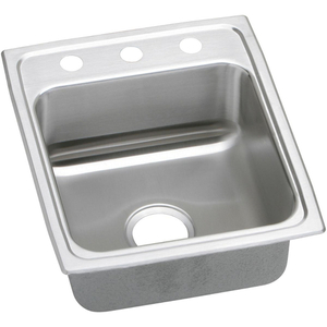 ELRADQ172065MR2 Lustertone Stainless Steel Single Bowl Kitchen Sink - Lustrous Satin