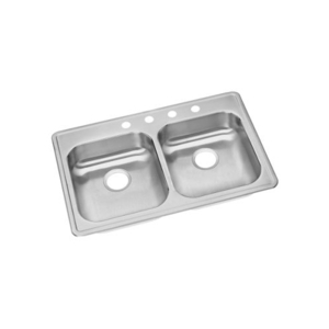 DGE23321 Dayton Stainless Steel Double Bowl Kitchen Sink - Stainless Steel