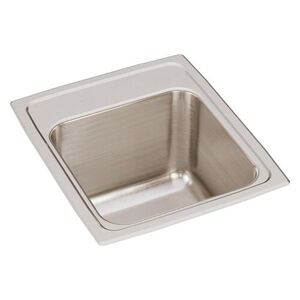 EDLR1517100 Lustertone Stainless Steel Single Bowl Kitchen Sink - Lustrous Satin