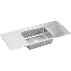 EILR5422DD3 Gourmet Stainless Steel Single Bowl Kitchen Sink - Stainless Steel