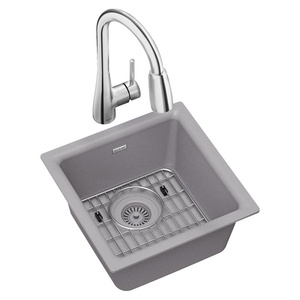 EELG1616GS0FC Quartz Classic Dual Mount Bar Sink - Greystone