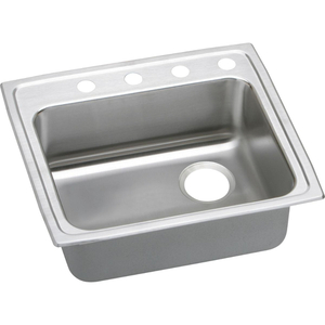 ELRAD221955R0 Lustertone Stainless Steel Single Bowl Kitchen Sink - Lustrous Satin