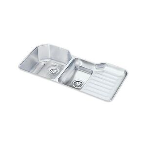 EELUH4221LDBG Lustertone Stainless Steel Undermount - Double Bowl Kitchen Sink - Lustrous Satin