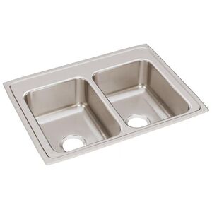 ELR29220 Lustertone Stainless Steel Double Bowl Kitchen Sink - Lustrous Satin