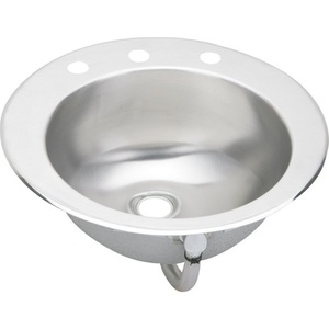 ELLVR192 Asana Self Rimming Bathroom Sink - Stainless Steel