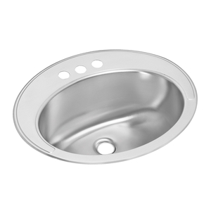 ELLVR21173 Asana Self Rimming Bathroom Sink - Stainless Steel ELLVR21173 Asana Self Rimming Bathroom Sink - Stainless Steel