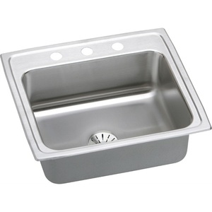 ELR2219PDMR2 Lustertone Stainless Steel Single Bowl Kitchen Sink - Stainless Steel ELR2219PDMR2 Lustertone Stainless Steel Single Bowl Kitchen Sink - Stainless Steel