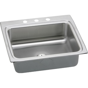 ELR2522PDMR2 Lustertone Stainless Steel Single Bowl Kitchen Sink - Stainless Steel