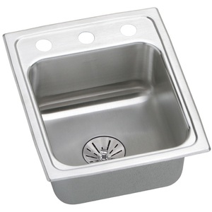 ELRAD151765PD1 Unidoor Lux Self-Rimming Bar Sink - Stainless Steel