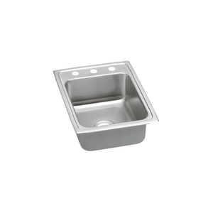 ELRAD1722601 Lustertone Stainless Steel Single Bowl Kitchen Sink - Stainless Steel