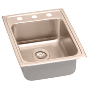 ELRAD1722452CU Lustertone CuVerro Self-Rimming Bar Sink - Copper ELRAD1722452CU Lustertone CuVerro Self-Rimming Bar Sink - Copper