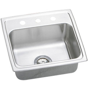 ELRAD1919653 Lustertone Stainless Steel Single Bowl Kitchen Sink - Stainless Steel ELRAD1919653 Lustertone Stainless Steel Single Bowl Kitchen Sink - Stainless Steel