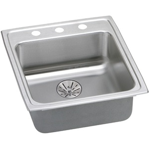 ELRAD202265PD0 Lustertone Stainless Steel Single Bowl Kitchen Sink - Stainless Steel ELRAD202265PD0 Lustertone Stainless Steel Single Bowl Kitchen Sink - Stainless Steel
