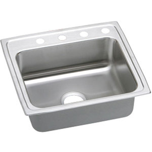ELRAD2219554 Lustertone Stainless Steel Single Bowl Kitchen Sink - Stainless Steel ELRAD2219554 Lustertone Stainless Steel Single Bowl Kitchen Sink - Stainless Steel