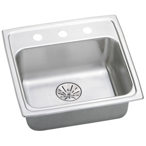 ELRADQ191965PD0 Lustertone Stainless Steel Single Bowl Kitchen Sink - Stainless Steel ELRADQ191965PD0 Lustertone Stainless Steel Single Bowl Kitchen Sink - Stainless Steel