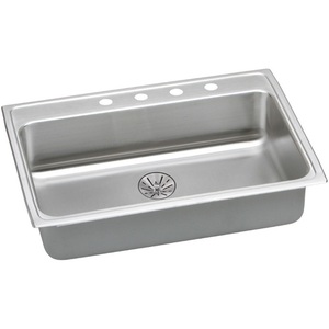 ELRADQ312265PD1 Unidoor Plus Stainless Steel Single Bowl Kitchen Sink - Stainless Steel