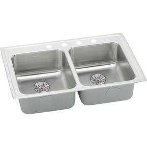 ELRADQ331965PD0 Lustertone Stainless Steel Single Bowl Kitchen Sink - Stainless Steel ELRADQ331965PD0 Lustertone Stainless Steel Single Bowl Kitchen Sink - Stainless Steel