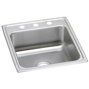 ELRAD202260MR2 Lustertone Stainless Steel Single Bowl Kitchen Sink - Lustrous Satin