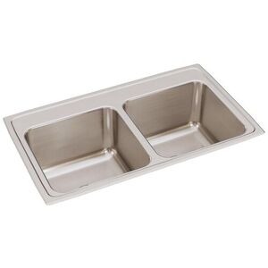 EDLR3319100 Lustertone Stainless Steel Double Bowl Kitchen Sink - Lustertone