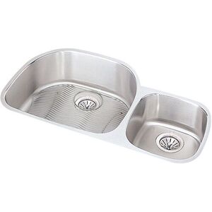 EELUH3621RDBG Harmony Stainless Steel Undermount - Double Bowl Kitchen Sink - Lustrous Highlighted Satin