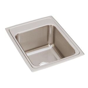 EDLR1722100 Lustertone Stainless Steel Single Bowl Kitchen Sink - Lustrous Satin