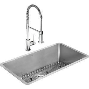 EEFRU311610TFC Crosstown Stainless Steel Undermount - Single Bowl Kitchen Sink - Stainless Steel