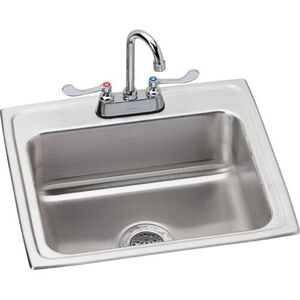 ELR2219SC Lustertone Stainless Steel Single Bowl Kitchen Sink - Lustrous Satin