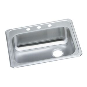 EGECR2521R2 Celebrity Stainless Steel Single Bowl Kitchen Sink - Brushed Satin