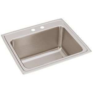 EDLR252212MR2 Gourmet Stainless Steel Single Bowl Kitchen Sink - Lustrous Highlighted Satin