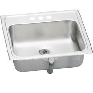 EPSLVR19173 Celebrity Self Rimming Bathroom Sink - Stainless Steel