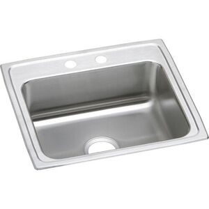 ELRAD2219650 Lustertone Stainless Steel Single Bowl Kitchen Sink - Lustrous Satin