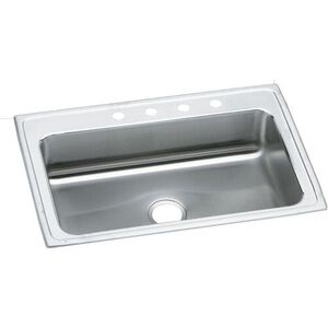 ELRS3322MR2 Lustertone Stainless Steel Single Bowl Kitchen Sink - Lustrous Satin