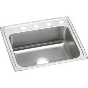 ELRAD2521505 Gourmet Stainless Steel Single Bowl Kitchen Sink - Lustrous Satin