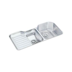 EELUH4221RDBG Lustertone Stainless Steel Undermount - Double Bowl Kitchen Sink - Lustertone