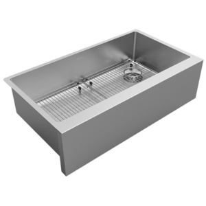 EEFRUFF3417RDBG Crosstown Apron Front / Specialty Sink Kitchen Sink - Stainless Steel