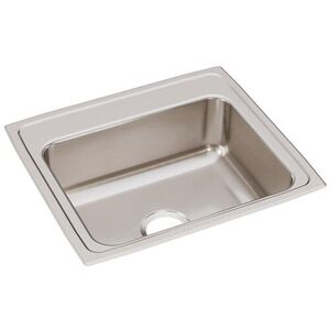 ELR22190 Lustertone Stainless Steel Single Bowl Kitchen Sink - Lustrous Satin