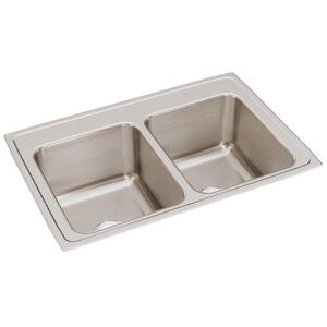 EDLR3322120 Lustertone Stainless Steel Double Bowl Kitchen Sink - Lustrous Satin EDLR3322120 Lustertone Stainless Steel Double Bowl Kitchen Sink - Lustrous Satin