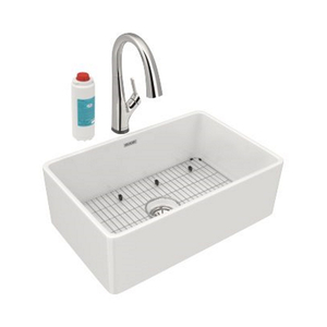 ESWUF28179WHFLC Fireclay Apron Front / Specialty Sink Kitchen Sink - White