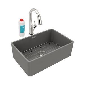 ESWUF28179MGFLC Fireclay Apron Front / Specialty Sink Kitchen Sink - Matte Grey