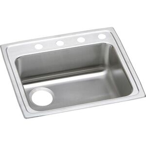 ELRAD252160MR2 Lustertone Stainless Steel Single Bowl Kitchen Sink - Lustrous Satin