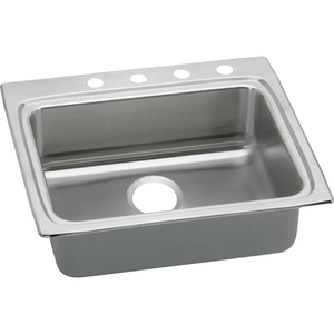 ELRAD2522501 Gourmet Stainless Steel Single Bowl Kitchen Sink - Lustrous Satin