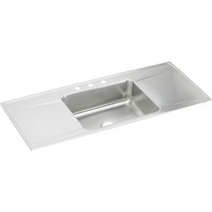 EILR5422DD1 Lustertone Stainless Steel Single Bowl Kitchen Sink - Lustrous Satin