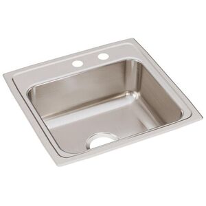 ELR1919MR2 Lustertone Stainless Steel Single Bowl Kitchen Sink - Lustrous Satin