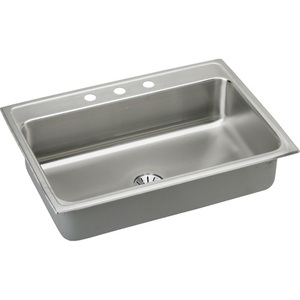 ELR3122PD5 Lustertone Stainless Steel Single Bowl Kitchen Sink - Stainless Steel ELR3122PD5 Lustertone Stainless Steel Single Bowl Kitchen Sink - Stainless Steel