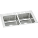 Elkay EPSR33220 Brushed Satin Double Bowl Kitchen Sink