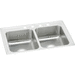 Elkay ELR33195 Lustrous Satin Double Bowl Kitchen Sink