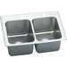 Elkay EDLRQ3322123 Lustertone Double Bowl Kitchen Sink